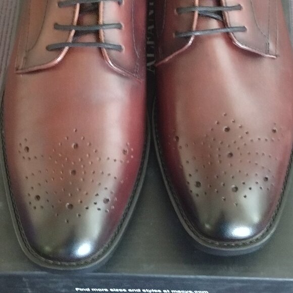 Alfani Men's Darwing Lace Up Leather NWB - Picture 2 of 15